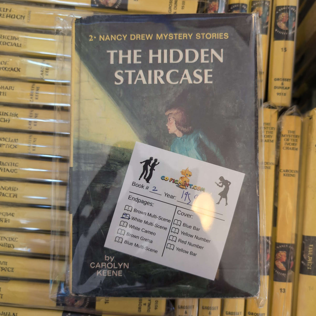 2 The Hidden Staircase Nancy Drew Book 1959 with White Endpages by Grosset & Dunlap, Inc.