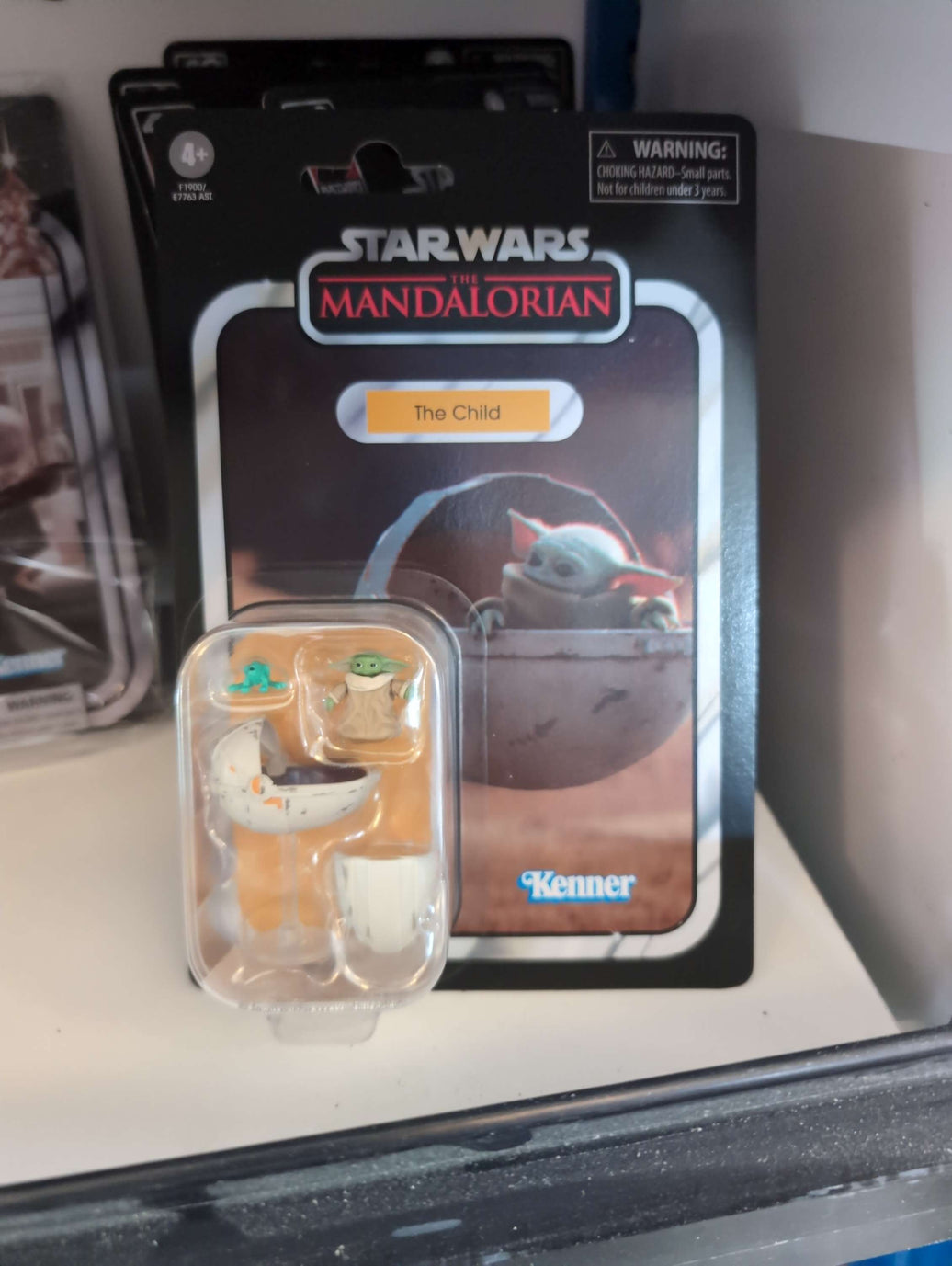 Star Wars The Child Star Wars Vintage Collection Action Figure with pram by Hasbro packaging shown