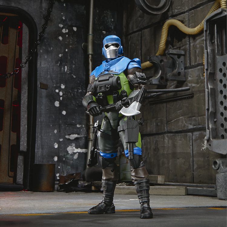 Hasbro G.I. Joe Classified Series 6-inch Mad Marauders Barbecue action figure in blue and green armor pose