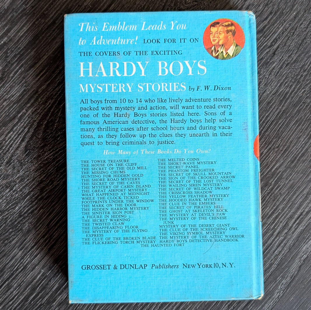 09 The Great Airport Mystery (1930-BE): 🕵🏻Vintage Hardy Boys Book Blue-Bac image 3