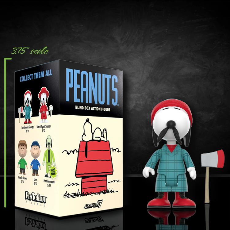 Lumberjack Snoopy Red Coat Super7 Wave 4 Snoopy Action Figure 3.75 LOOSE image 0