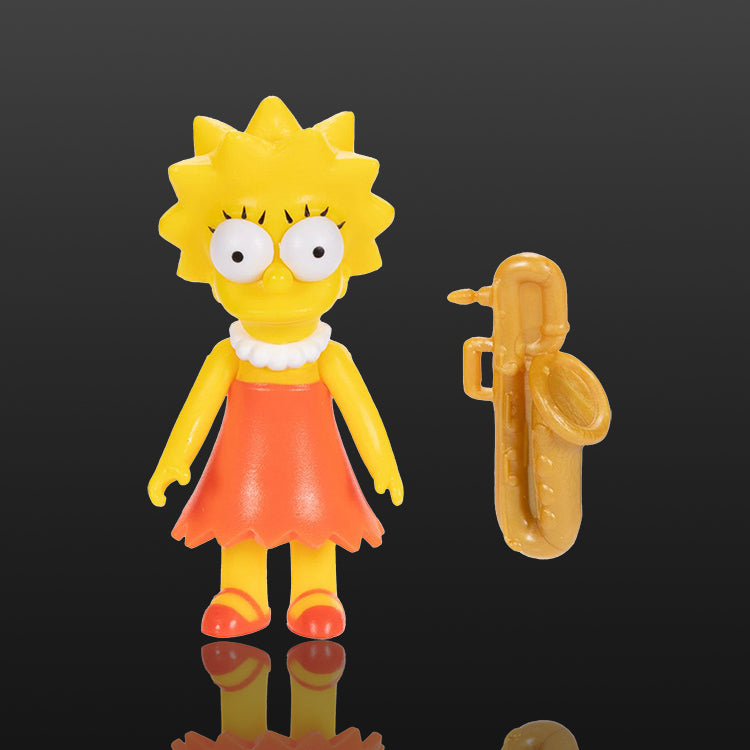 Lisa Simpson With Saxophone The Simpsons Action Figure 2 1/2" Scale image 1