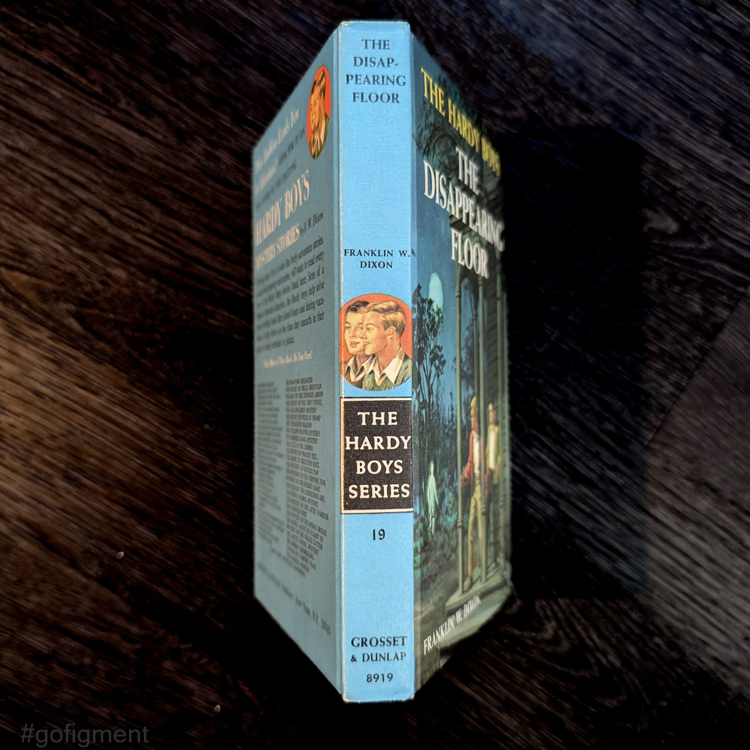19 The Disappearing Floor (1964):  Vintage Hardy Boys Book Blue-Back image 1