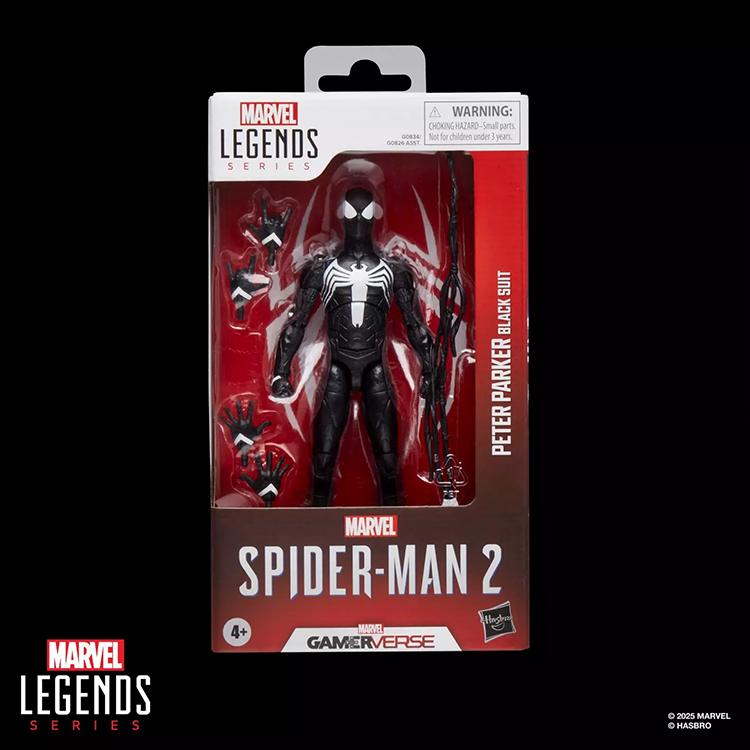 Peter Parker Black Suit Spider-Man 2 Gamer Verse 6" Action Figure image 0