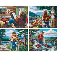Smokey Bear 4 Pack Jigsaw Puzzles | Master Pieces | 100 Pieces Each image 3