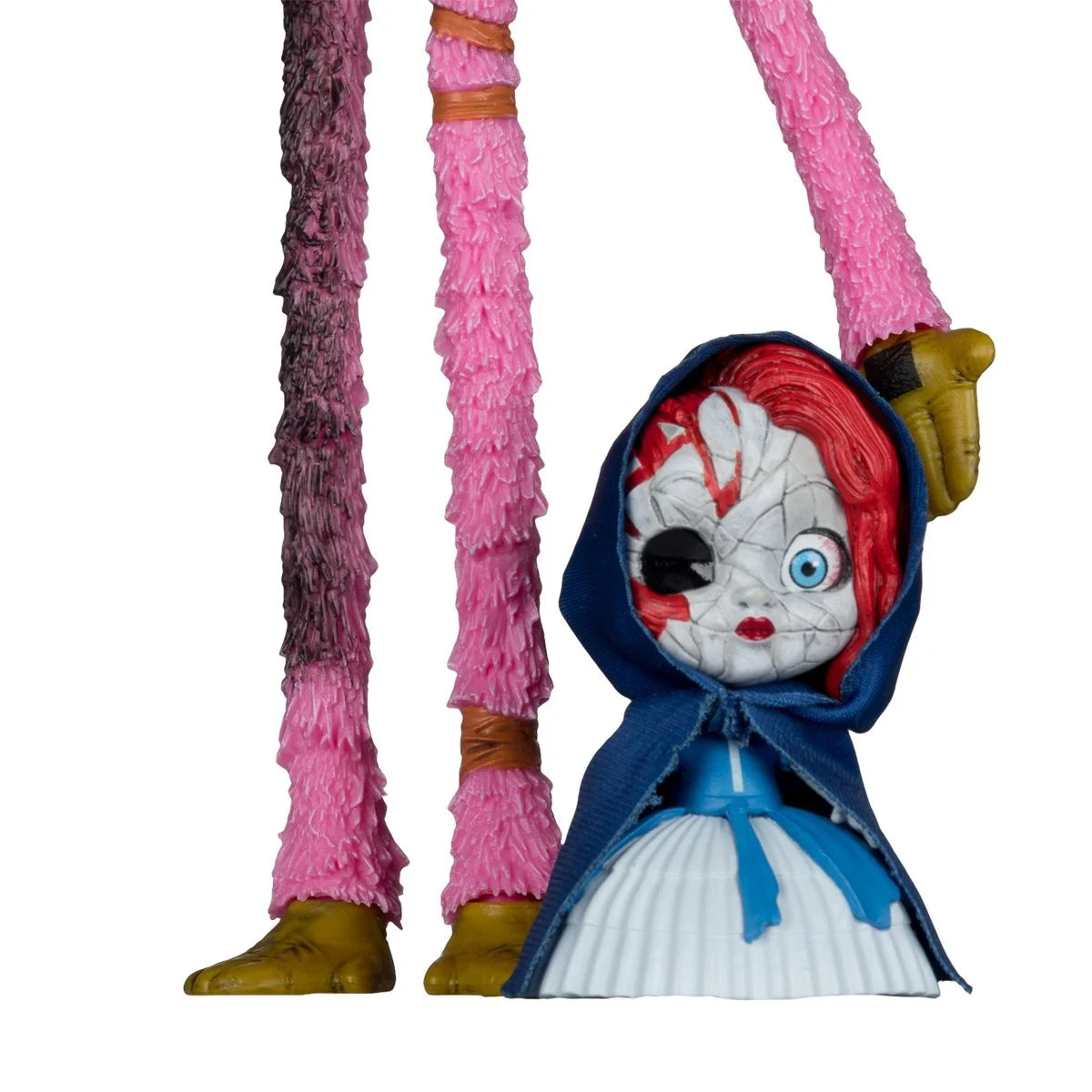 Kissy Missy Ruined 7" McFarlane Action Figure Poppy Playtime Wave 2 featuring hooded blue and pink character, McFarlane Toys