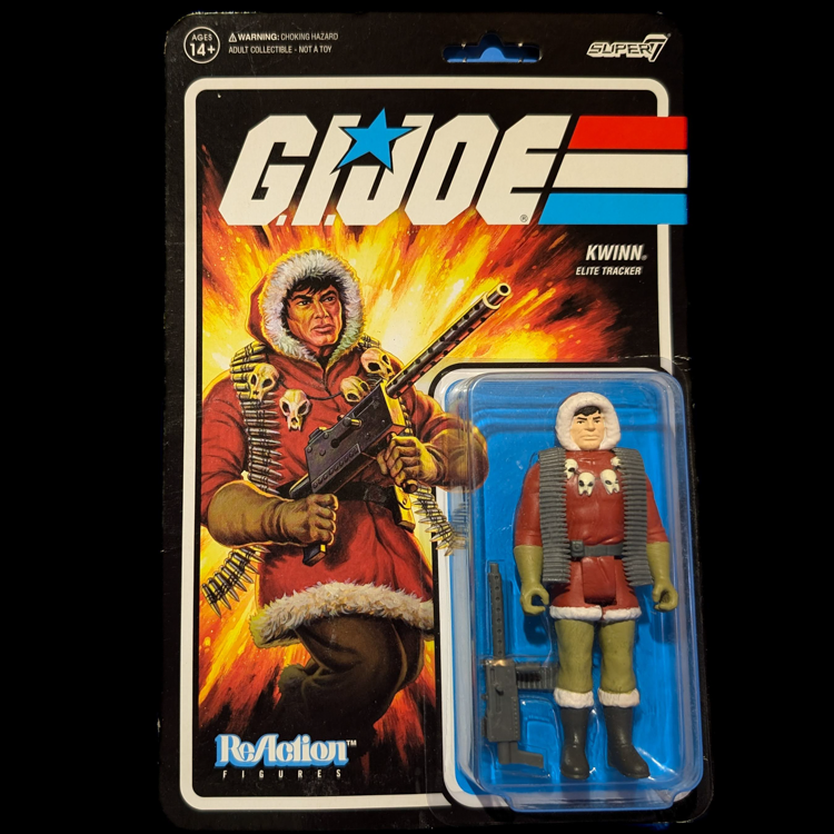 GI Joe  Kwinn Elite Tracker Action Figure 3.75" Super7 ReAction image 0