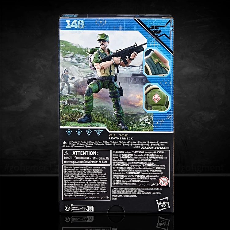 Leatherneck Action Figure GI Joe Classified Series 6in. image 1