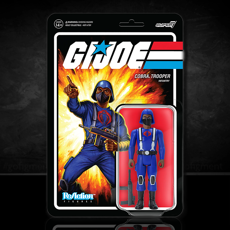 GI Joe  COBRA Trooper Infantry Y-Back - Brown Action Figure Super7 image 0