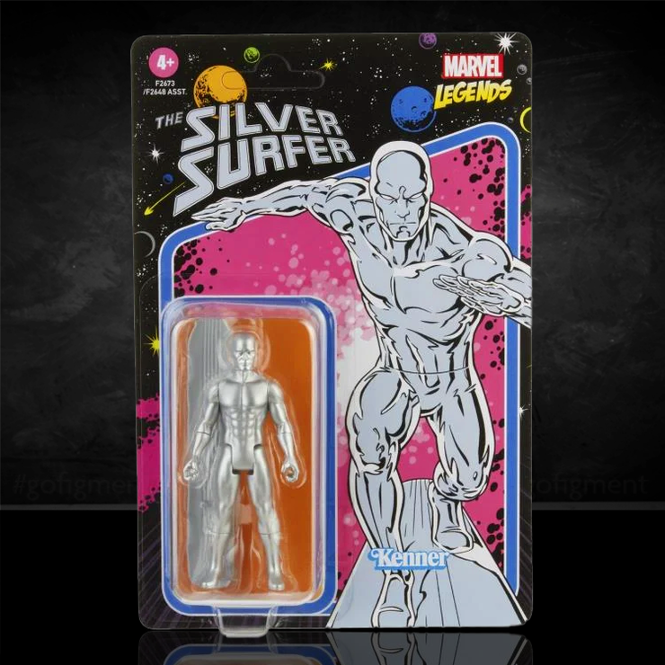 Silver Surfer Marvel Legends Retro Collection 3.75" Action Figure image 0