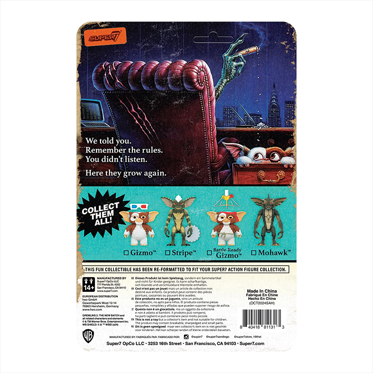 Gremlins 2  Pack Lot Mohawk & Battle Ready Gizmo - Super7 ReAction Figures 3.75 image 6
