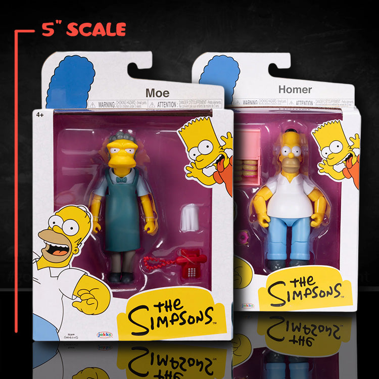 Moe and Homer Simpson Combo Wave 3 Action Figure The Simpsons 5in image 0