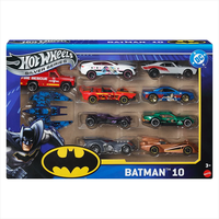 Hot Wheels Batman Die-Cast Metal Vehicle 10-Pack Case of 6 image 2