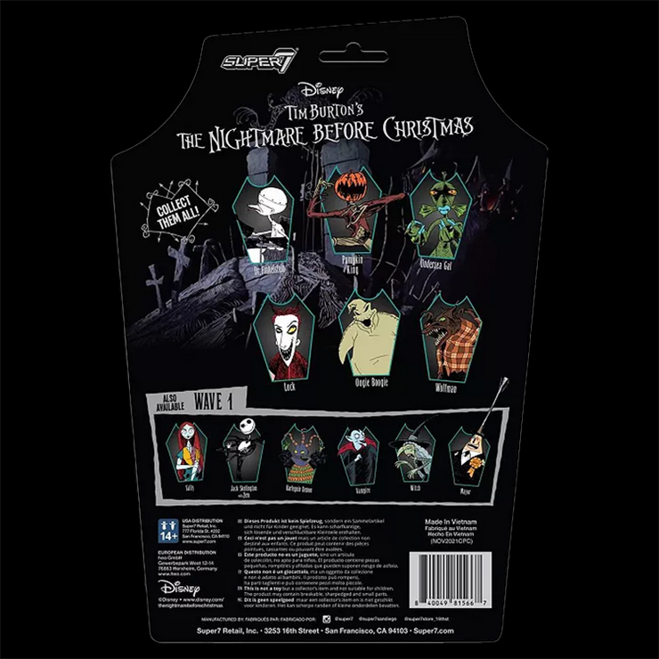 Pumpkin King The Nightmare Before Christmas ReAction 3.75" Super 7 Action Fig image 2
