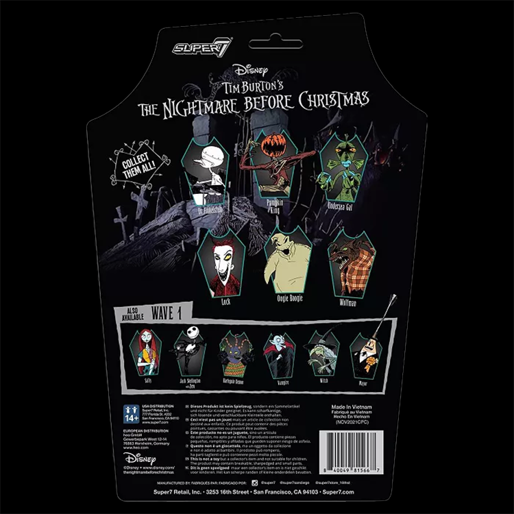 Pumpkin King The Nightmare Before Christmas ReAction 3.75" Super 7 Action Fig image 2