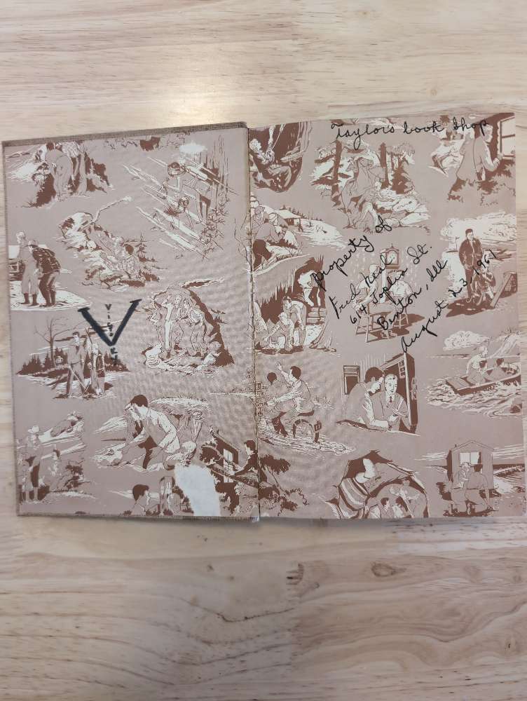 05 Hunting for Hidden Gold (1928):  Vintage Hardy Boys Book Brown Back image 1