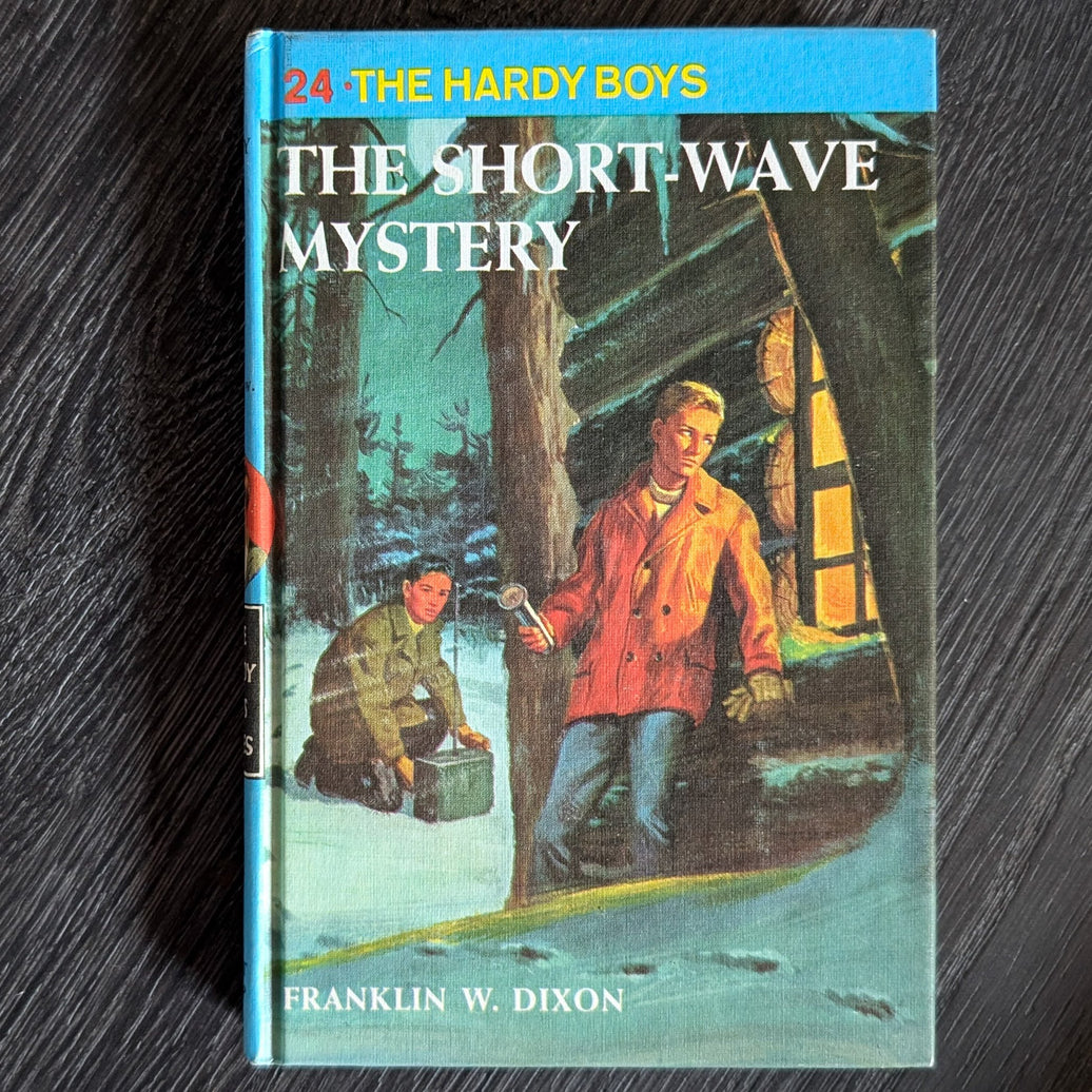 24 The Short Wave Mystery (Blue Bar) Vintage Hardy Boys Book image 0