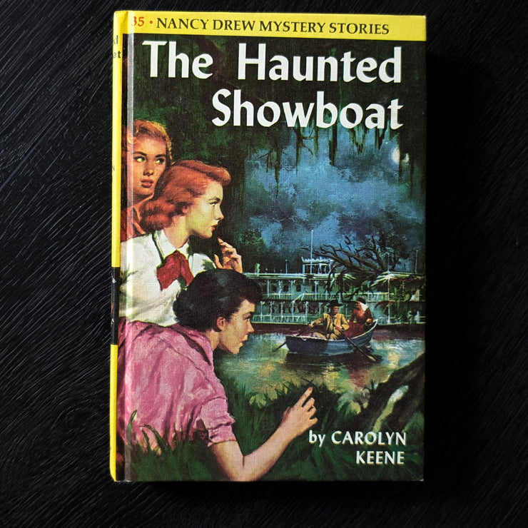 35 The Haunted Showboat  Nancy Drew Mystery Books -1957-Yellow Bar image 0