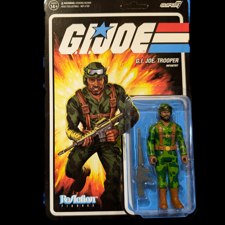 GI Joe  GI Trooper Infantry - (B) Beard Action Figure 3.75" Super7 ReAction image 0