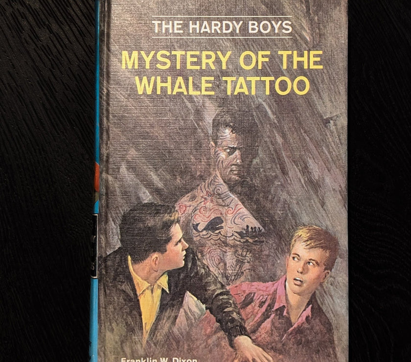 47 The Mystery of the Whale Tattoo (1968):  Vintage Hardy Boys Book Blue-Back image 0