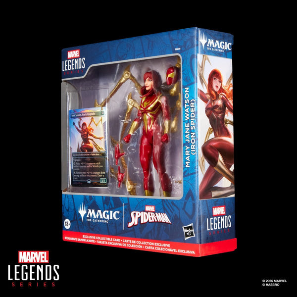 Marvel Legends Mary Jane Watson Iron Spider Action Figure with Magic: The Gathering Card