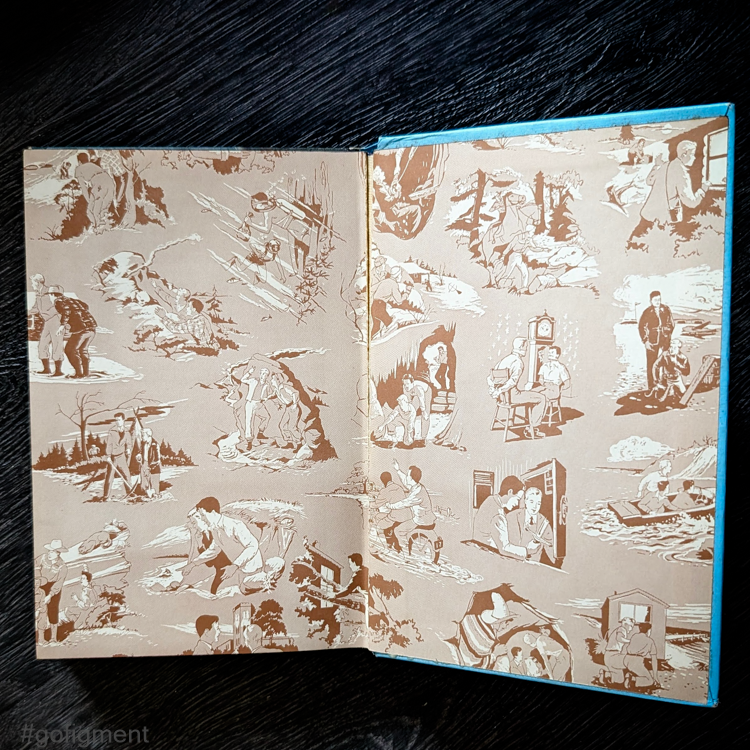 37 The Ghost at Skeleton Rock (1957):  Vintage Hardy Boys Book Blue-Back image 1