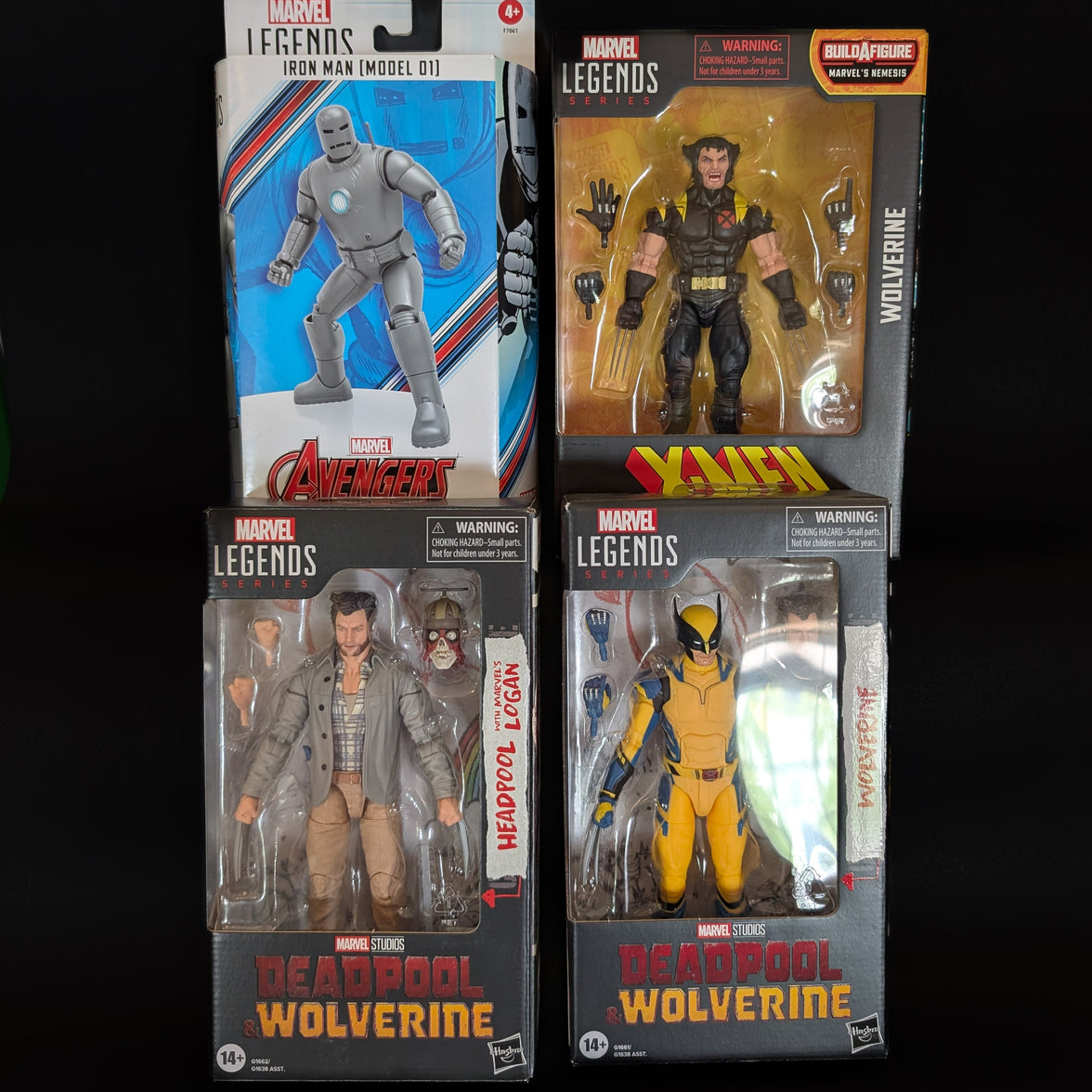 Wolverine and Iron Man Multi-Pack Marvel Legends 4 Action Figure Lot 6 inch image 0
