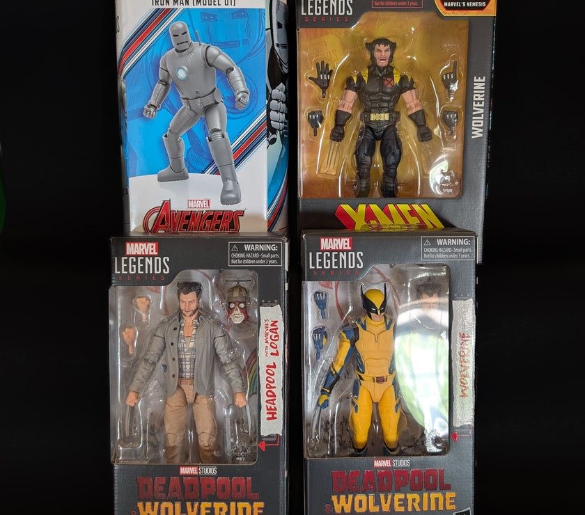 Wolverine and Iron Man Multi-Pack Marvel Legends 4 Action Figure Lot 6 inch image 0