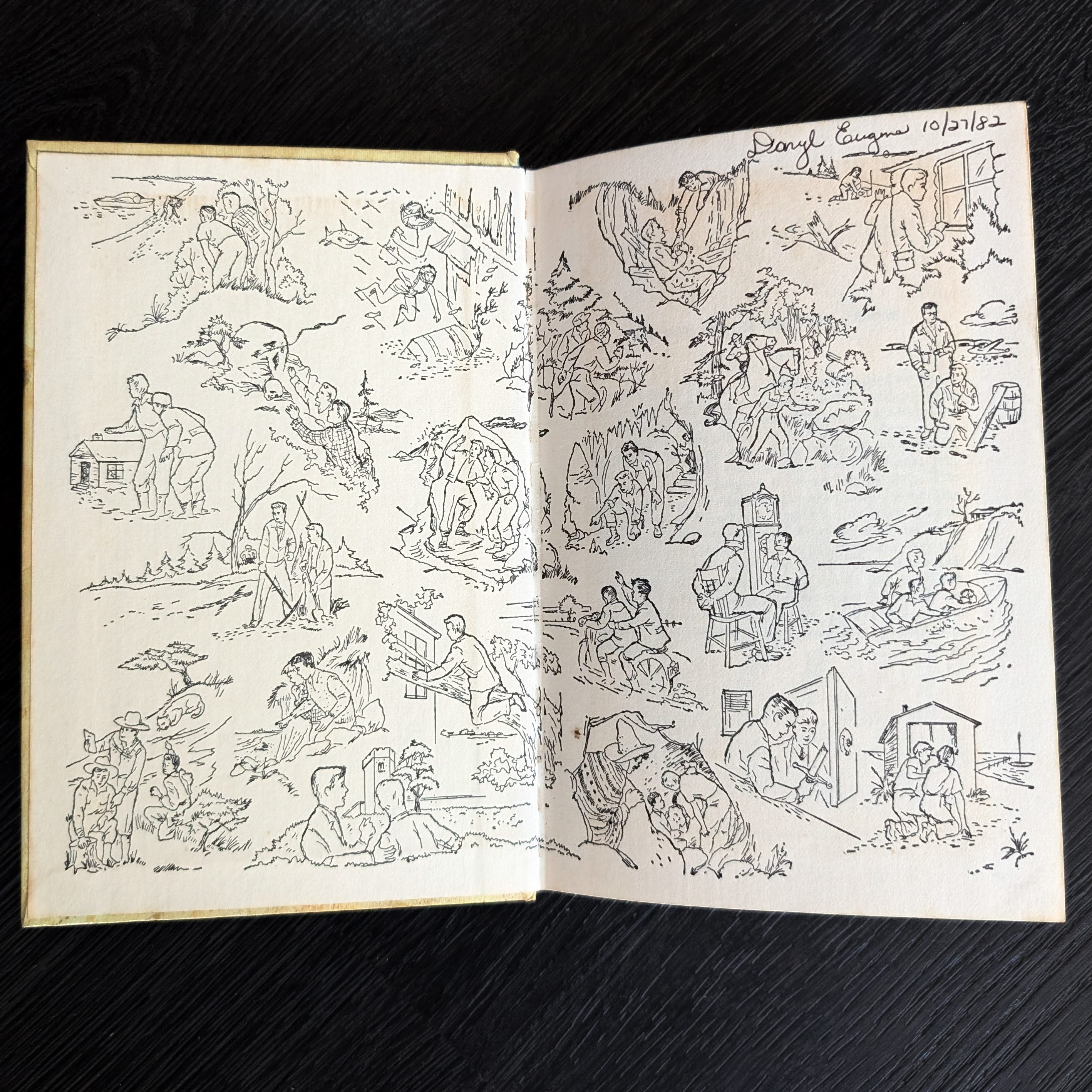 13 The Mark on the Door (1967):  Vintage Hardy Boys Book Blue-Back image 2