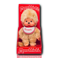 Monchhichi Beige 7" Plush Toy - Classic Collectible Thumb-Sucking Monkey image 6