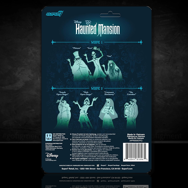 The Haunted Mansion "Male Opera Singer" Action Figure Super7 Disney image 2