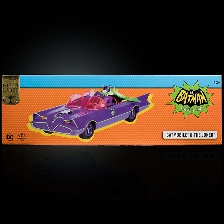 The Batmobile & The Joker Bat Mobile  Batman '66 1/12 Scale McFarlane Toys image 1