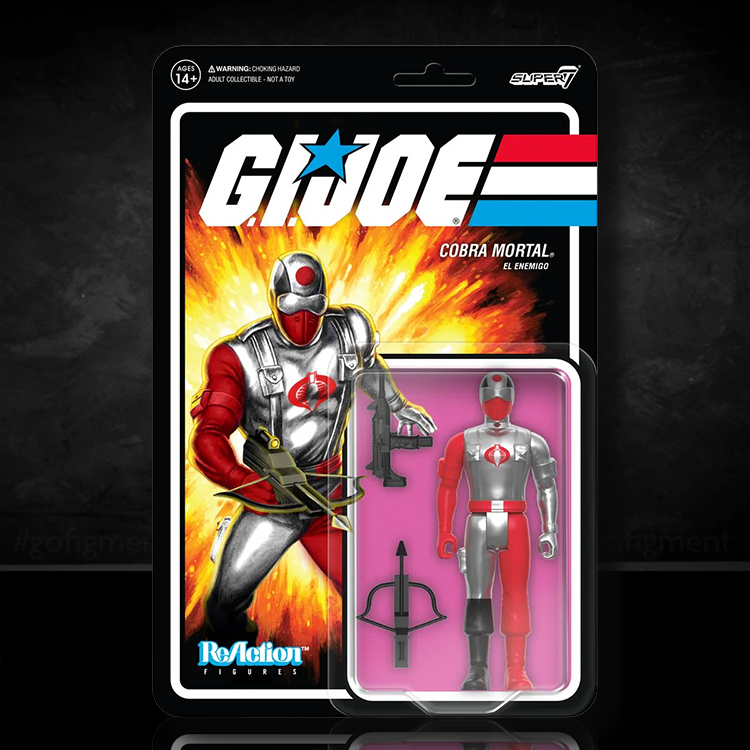 Cobra Mortal: Elite Cobra Assassin Action Figure GI Joe Reaction Plus 1:18 image 0
