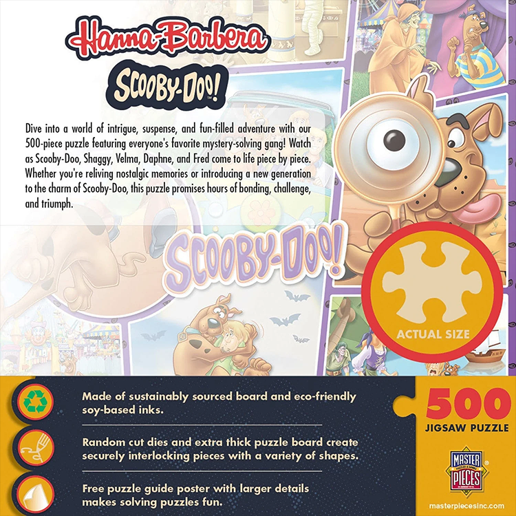 Hanna Barbera Scooby Doo Puzzle | Master Pieces | 500 Pieces image 1