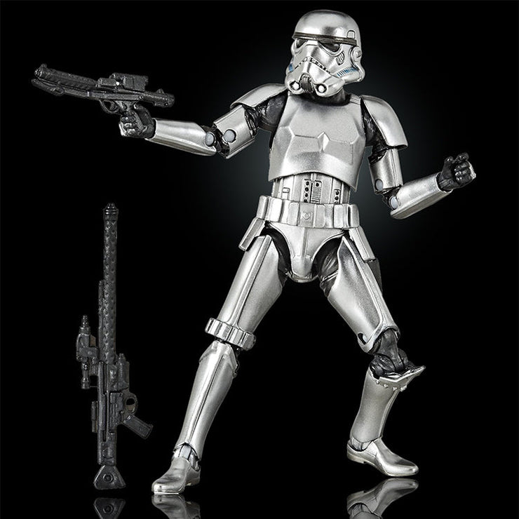 Carbon 2nd Metallic Stormtrooper Action Figure Star Wars 1:12 Scale image 2