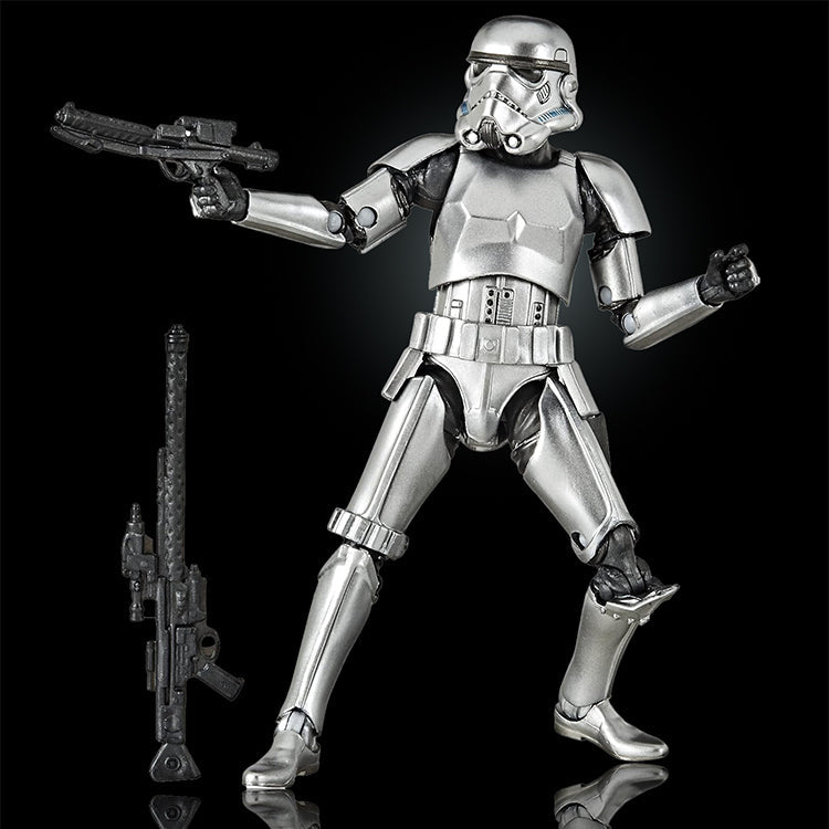 Carbon 2nd Metallic Stormtrooper Action Figure Star Wars 1:12 Scale image 2