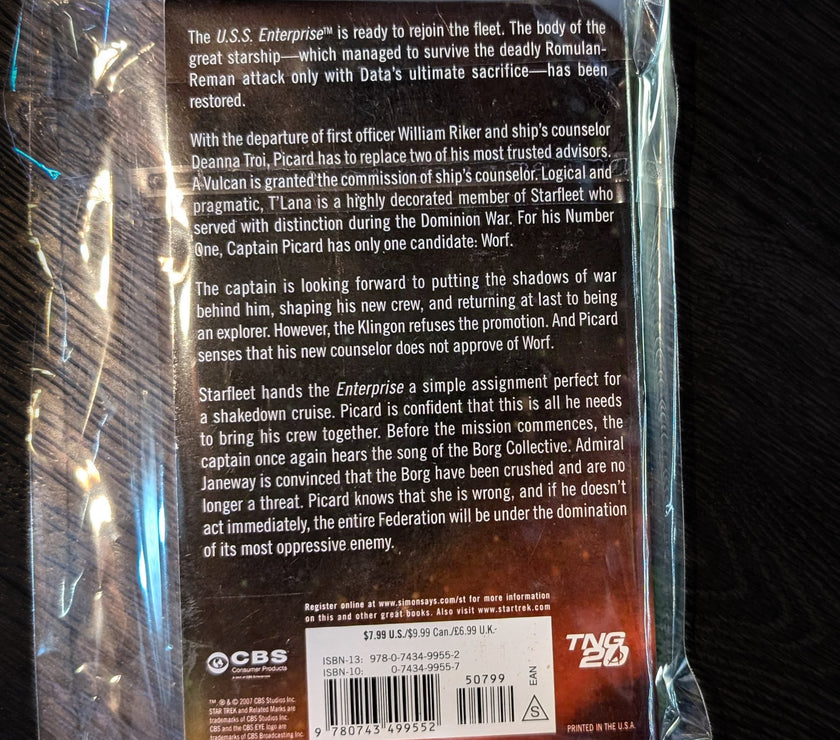 Resistance: Star Trek The Next Generation Paperback Book image 1