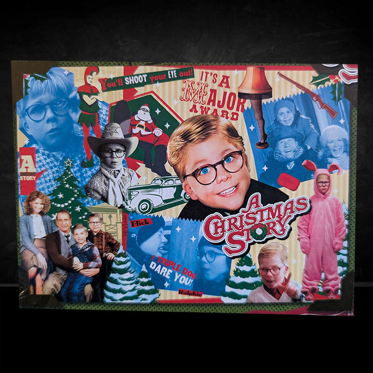 Master Pieces A Christmas Story 500 piece puzzle featuring iconic characters and scenes from the holiday classic film