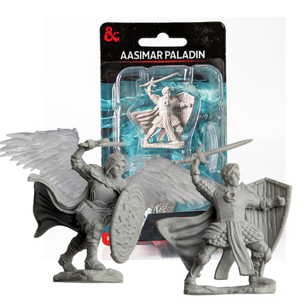 Aasimar Male Paladin - D&D Nolzur's Marvelous 28mm Mini-Figure 2-Pack WizKids