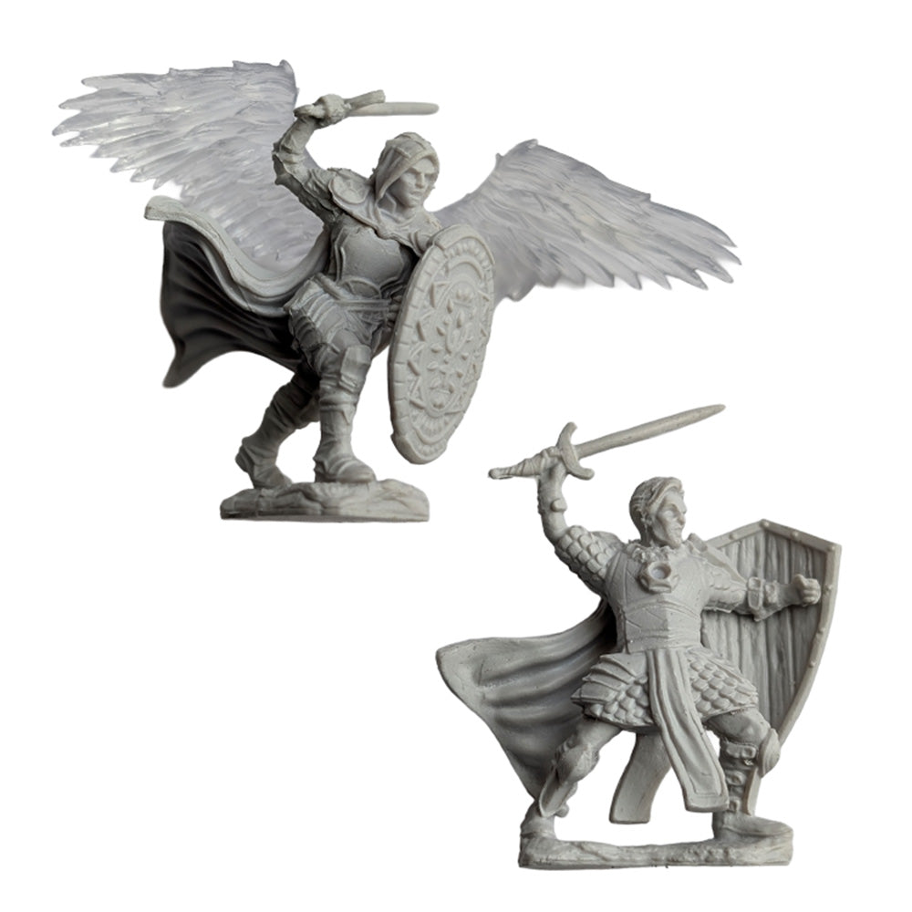 Aasimar Male Paladin - D&D Nolzur's Marvelous 28mm Mini-Figure 2-Pack WizKids