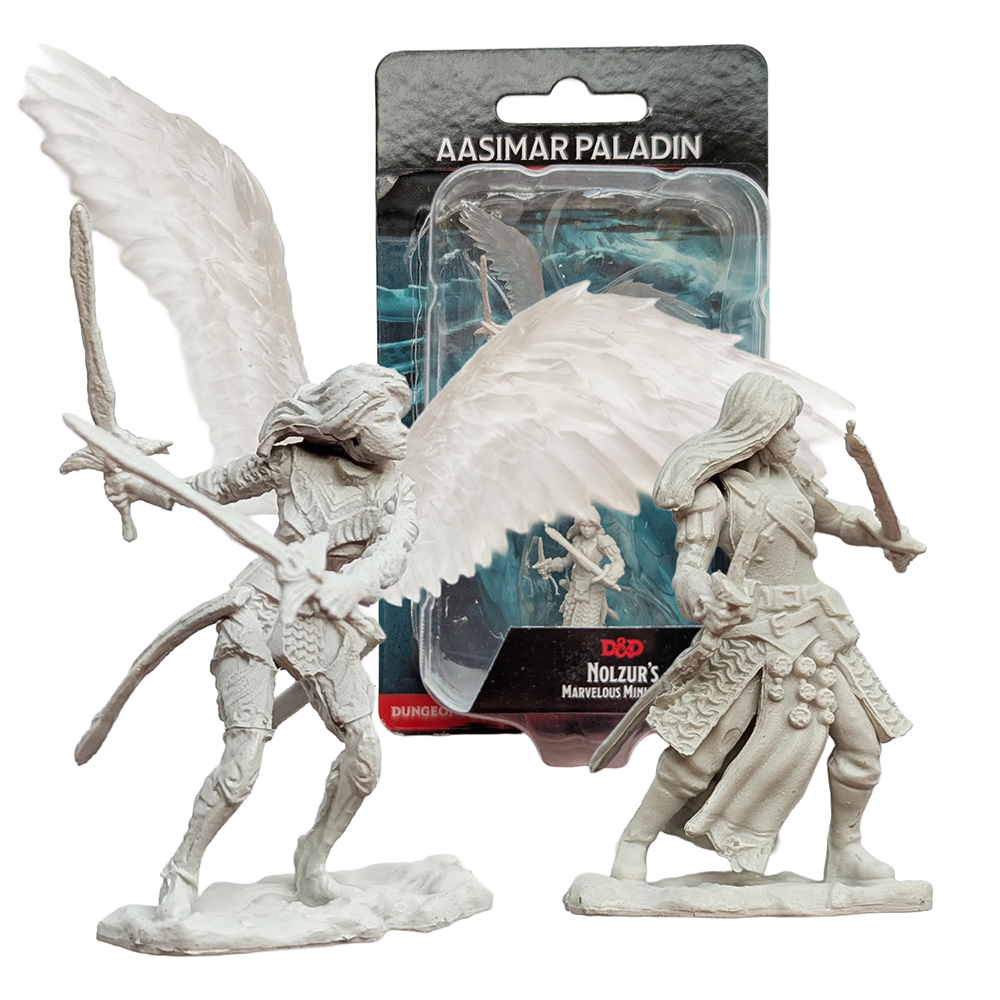 Aasimar Female Paladin - D&D Nolzur's Marvelous 1.5 inch Mini-Figure 2-Pack WizKids