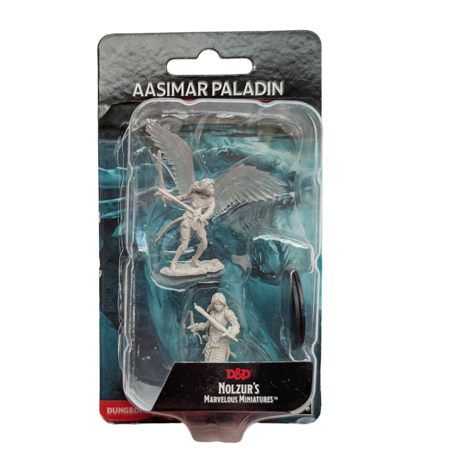Aasimar Female Paladin - D&D Nolzur's Marvelous 1.5 inch Mini-Figure 2-Pack WizKids by Wizkids, two fantasy miniatures