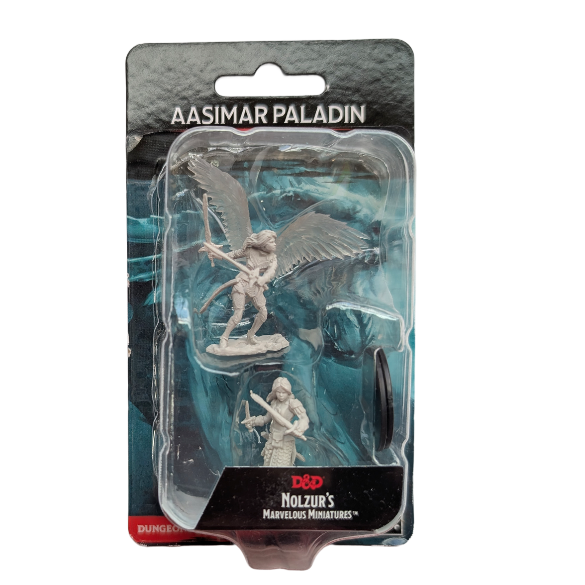 Aasimar Female Paladin - D&D Nolzur's Marvelous 1.5 inch Mini-Figure 2-Pack WizKids by Wizkids, two fantasy miniatures