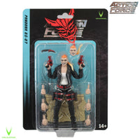 Action Force punk styled action figure in blister packaging with alternate hands and weapons
