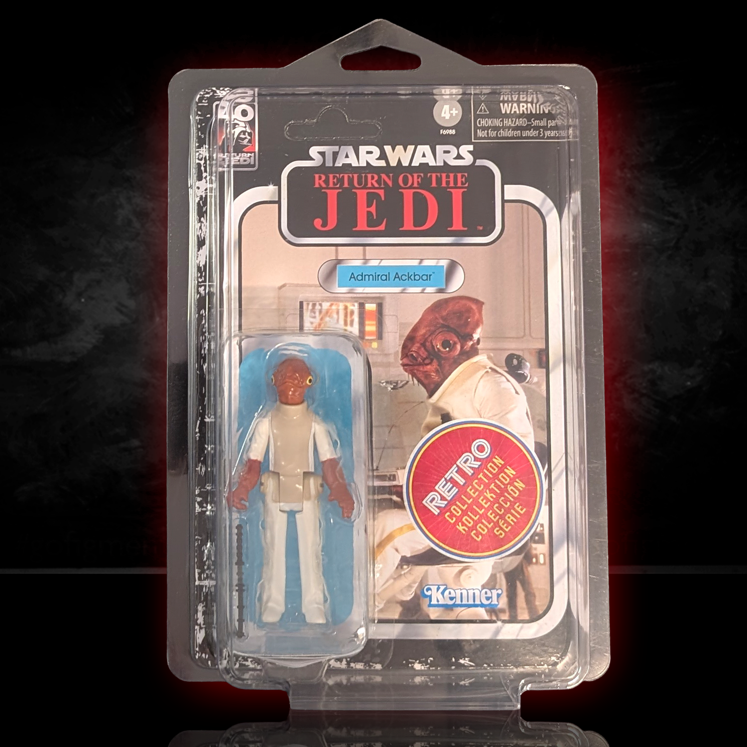 Admiral Ackbar Star Wars Retro Collection ROTJ Action Figure Exclusive Hasbro