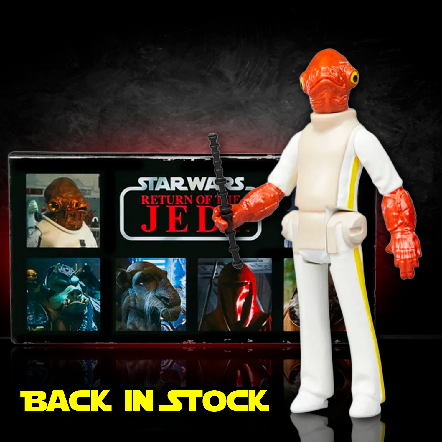 Kenner Admiral Ackbar Star Wars Retro Collection action figure 3.75 inch from Return of the Jedi new in box