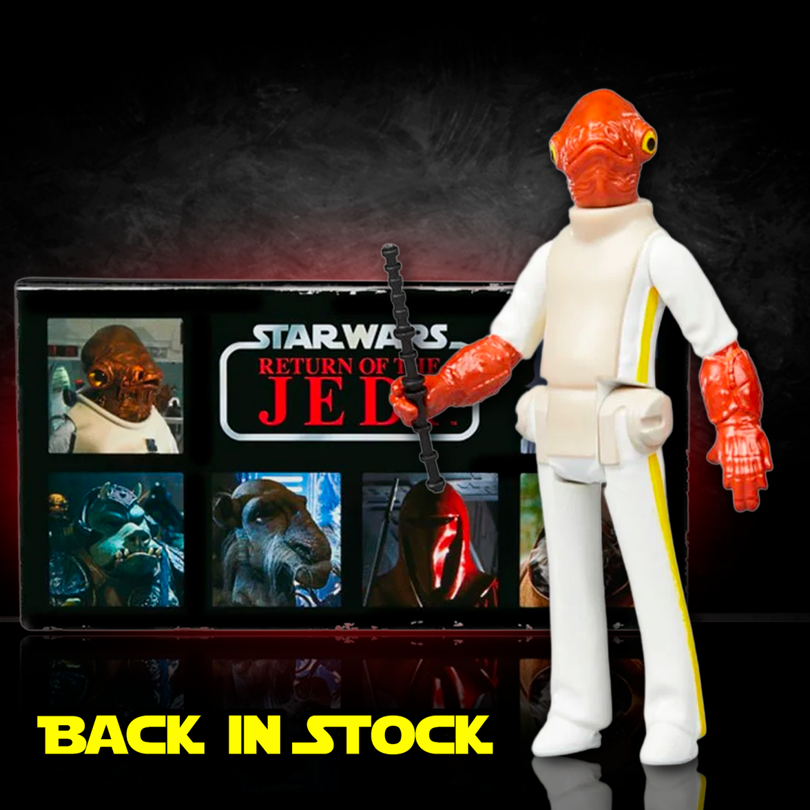 Kenner Admiral Ackbar Star Wars Retro Collection action figure 3.75 inch from Return of the Jedi new in box