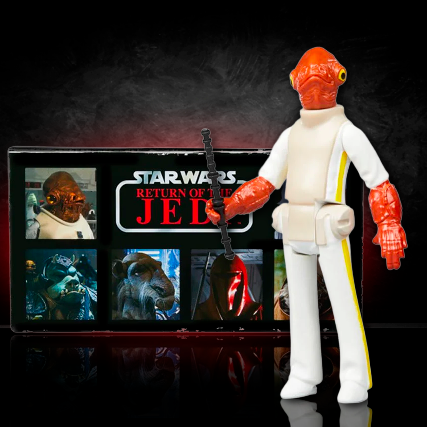 Kenner Admiral Ackbar action figure from Star Wars Return of the Jedi Retro Collection in original packaging