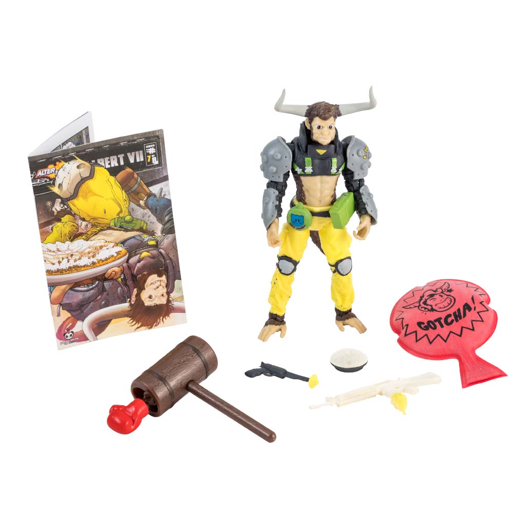 Albert Vii 1:12 Scale 5" Human Monkey Bull Hybrid Action Figure by Altered Nation