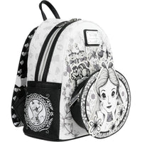 Loungefly Alice in Wonderland Sketch Mini-Backpack - Entertainment Earth Exclusive|Authentic with Tags